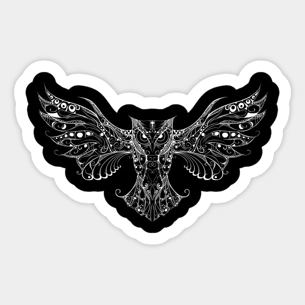 OWL – Go find your wings and fly Sticker by orriart